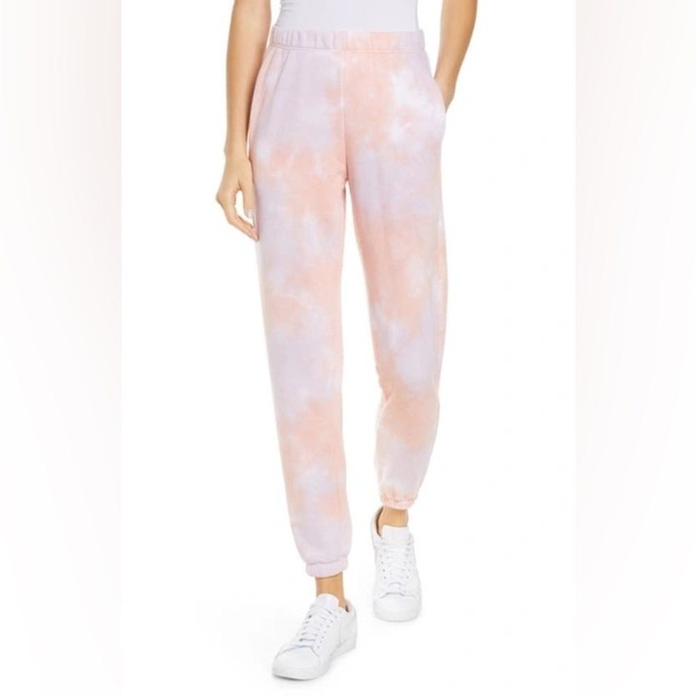 OLI VIV Blue  & Pink Tie-Dye Sweatpants - Small